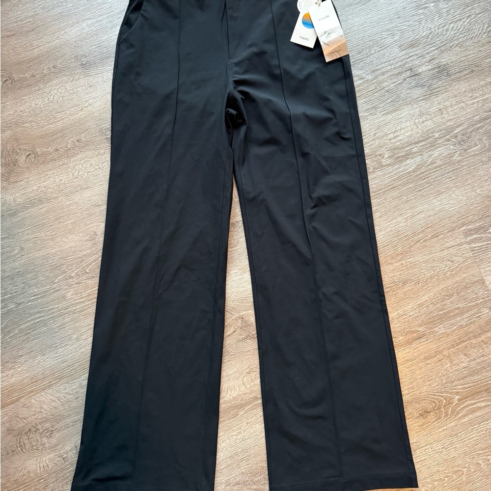 Vuori Black Meta Wideleg Pants
